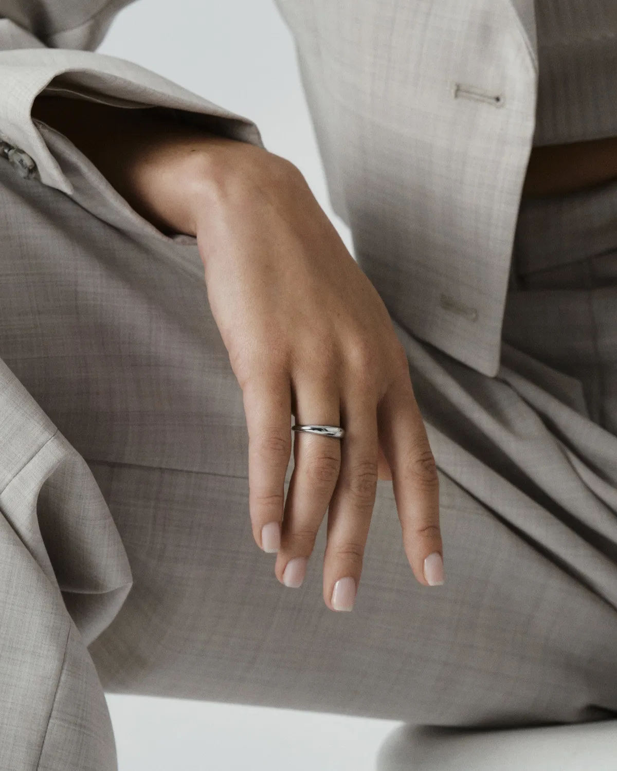Mockberg Classic Ring sølv vattentålig stålring