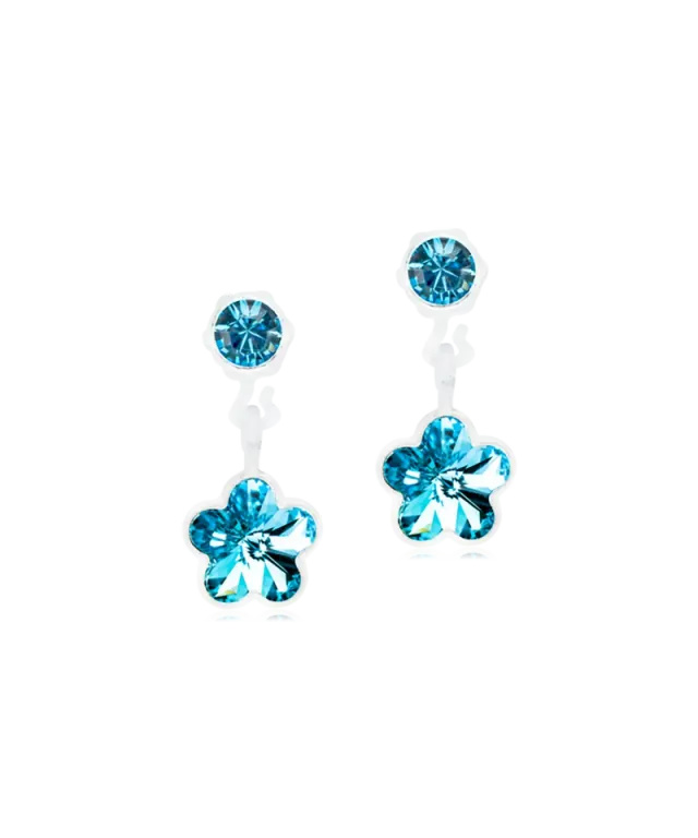 Blomdahl Pendant Flower øredobber aquamarine 4/6 mm plast