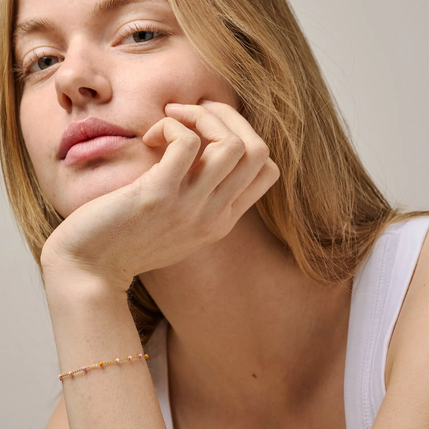 Enamel Lola B66 armbånd Blush 15+4 cm