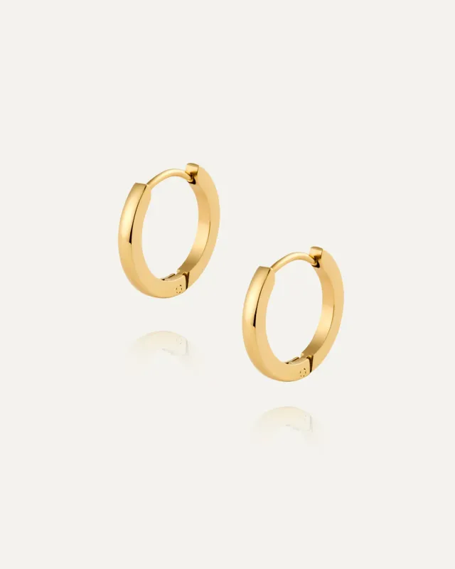 Mockberg Classic Hoops Medium øredobber gull 16 mm