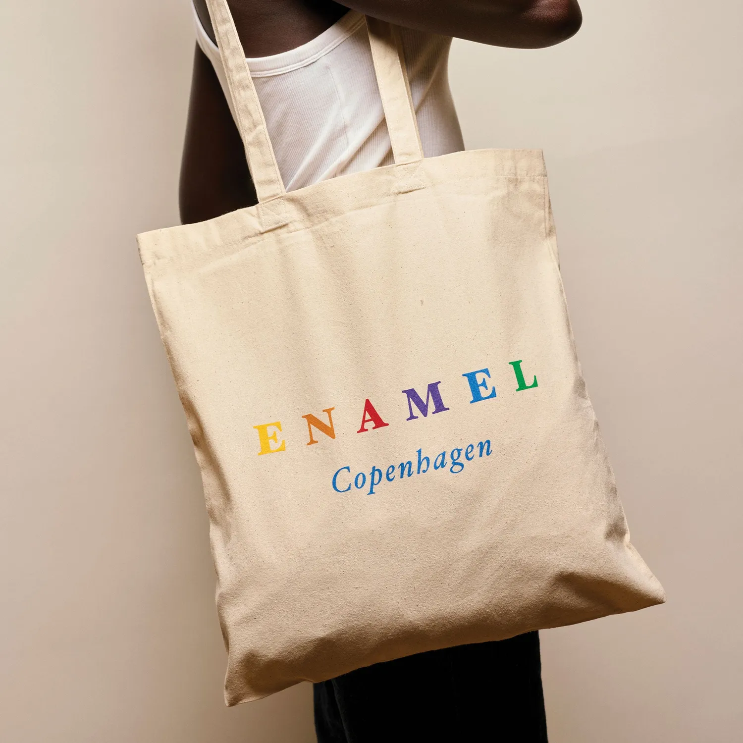Enamel Diversity tote bag stoff 38x42 cm