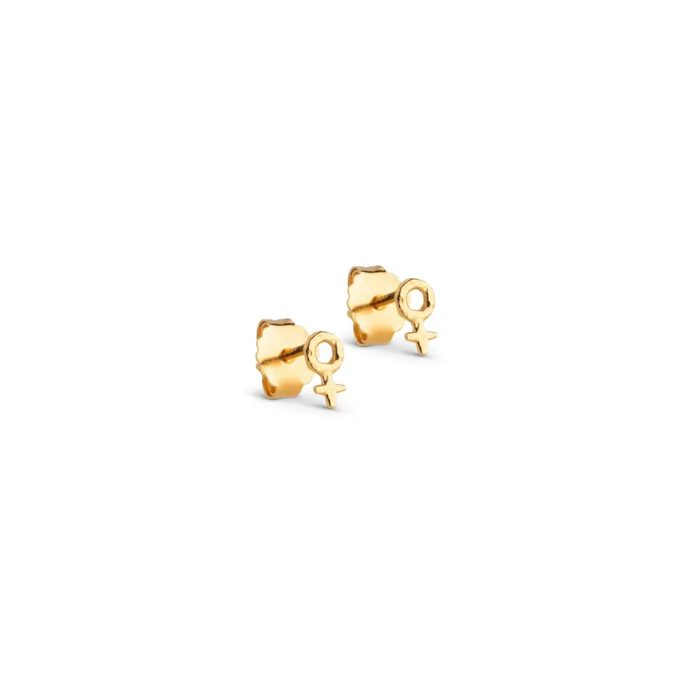 ENAMEL Copenhagen Feminine Power studs ørestikker gull 6,5 mm