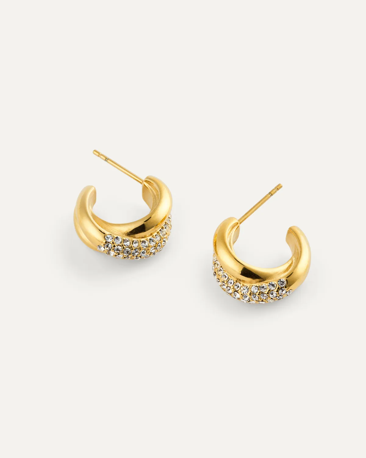Mockberg Aurora Hoops øreringer gull 16 mm
