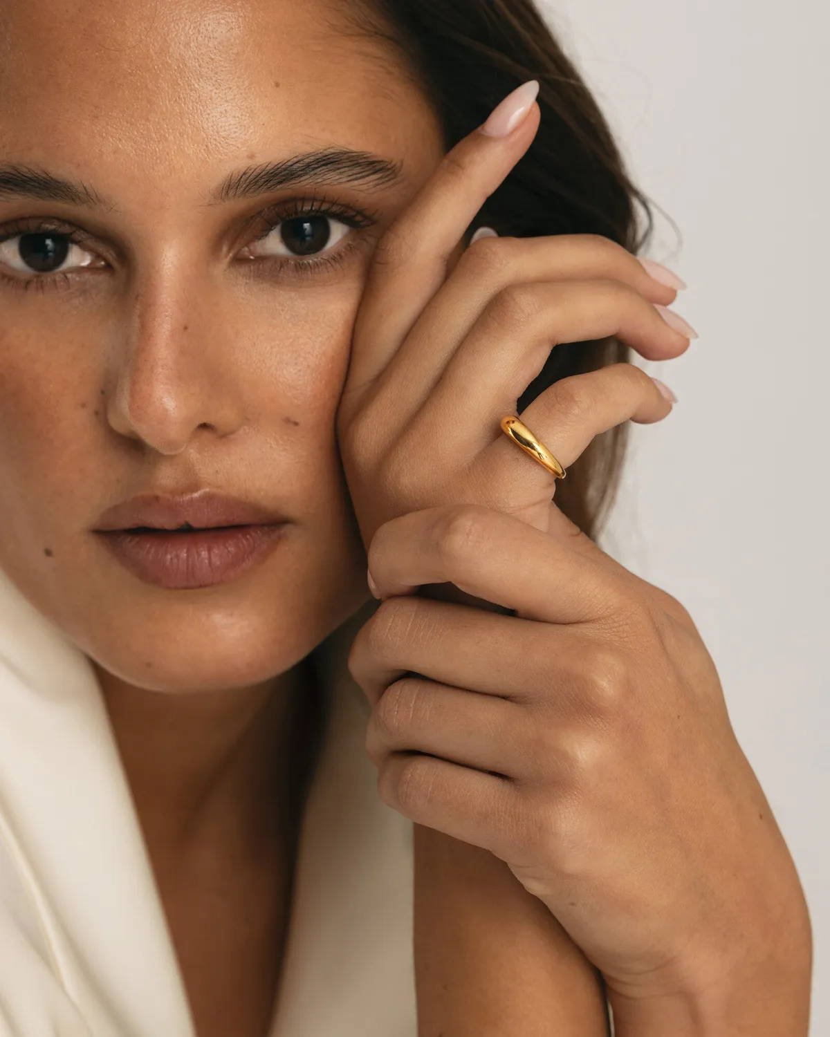 Mockberg Classic Ring ring gull vanntett