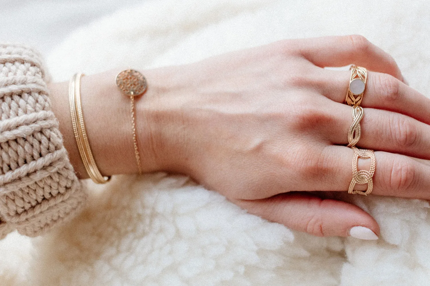 Eremis Rose ring gull str 52