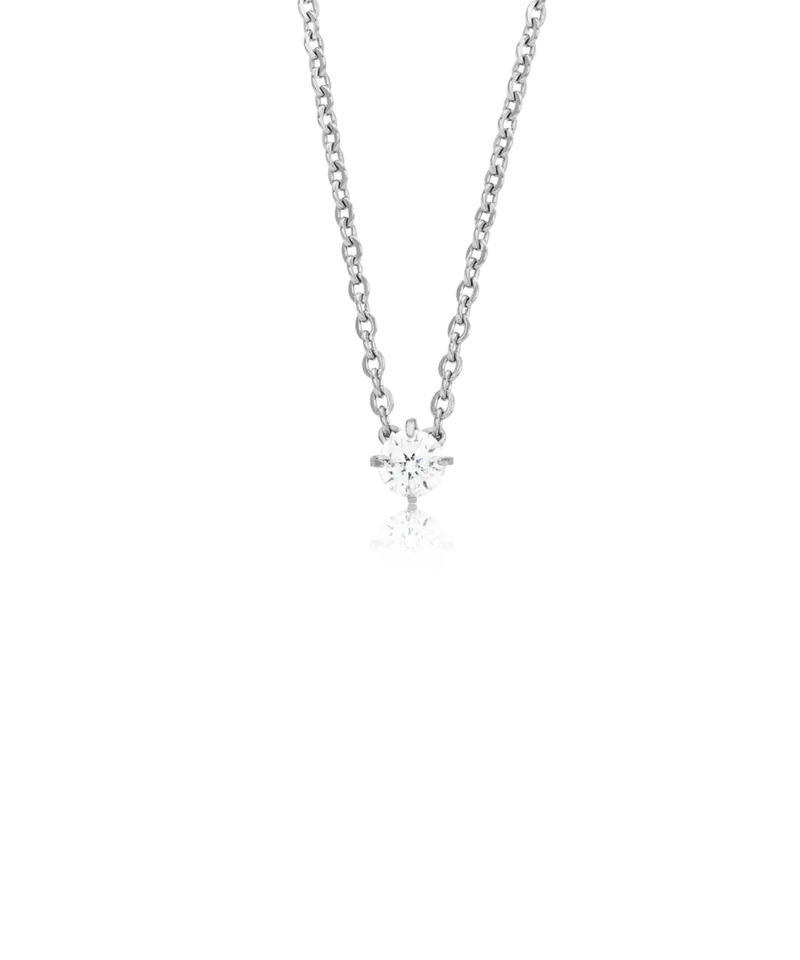 Blomdahl Tiffany halskjede 5/7 mm sølv cz hvit