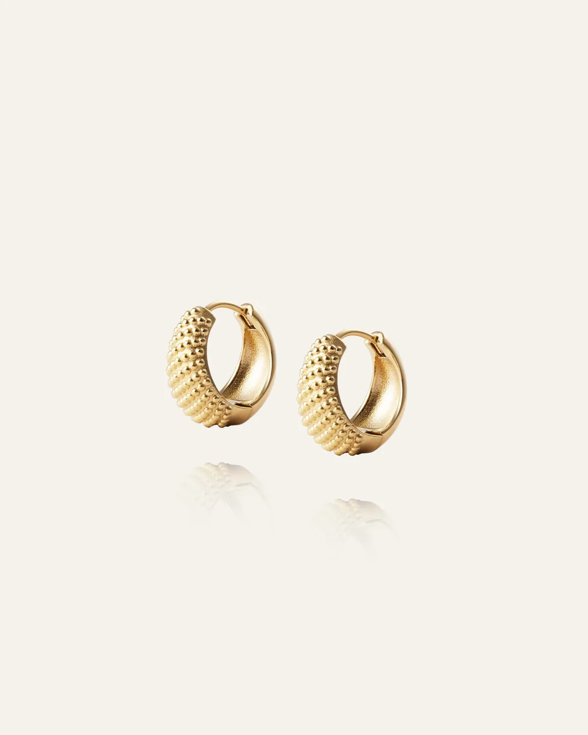 Mockberg Honey Hoops Medium øredobber gull