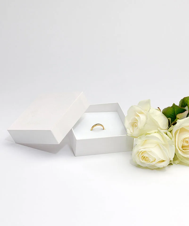 Blomdahl Cupped Plain ring gull hudvennlig titan