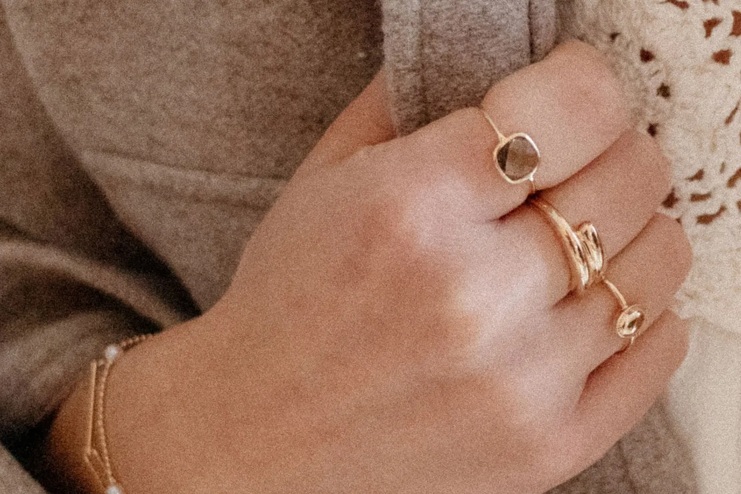 Eremis Joséphine ring gullbelagt 18 karat