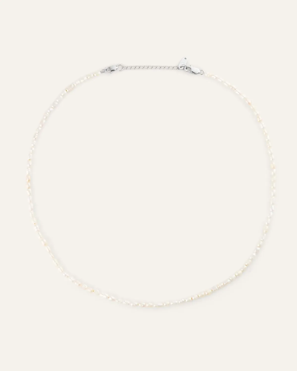Mockberg Pearl Necklace perlekjede sølv 400 mm