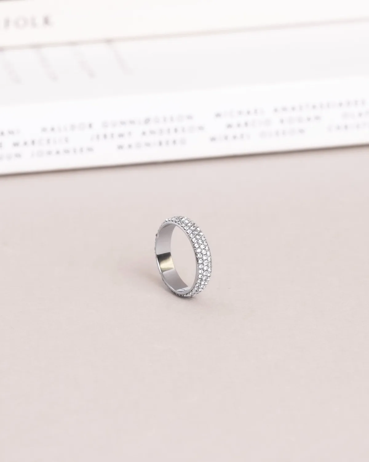 Mockberg Amour Ring sølv zirkonia vattentett