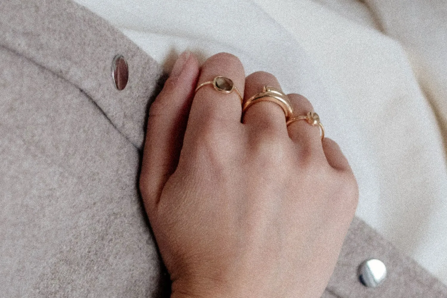 Eremis Joséphine ring gullbelagt 18 karat