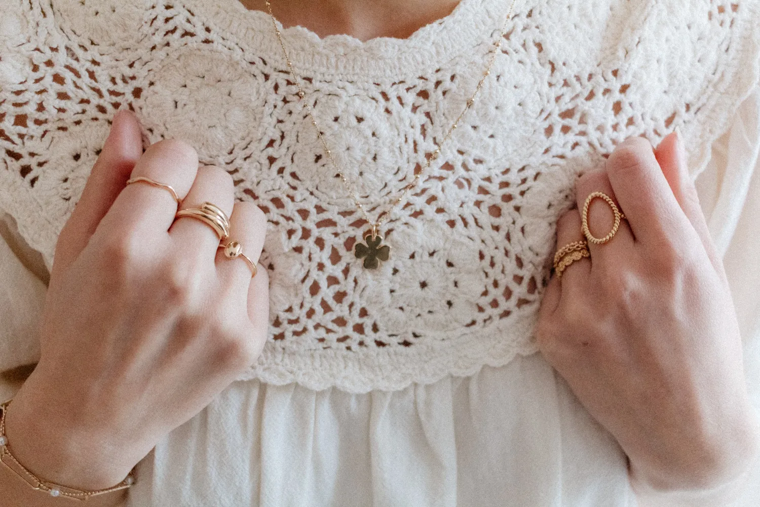 Eremis Amandine ring gullbelagt 18 karat