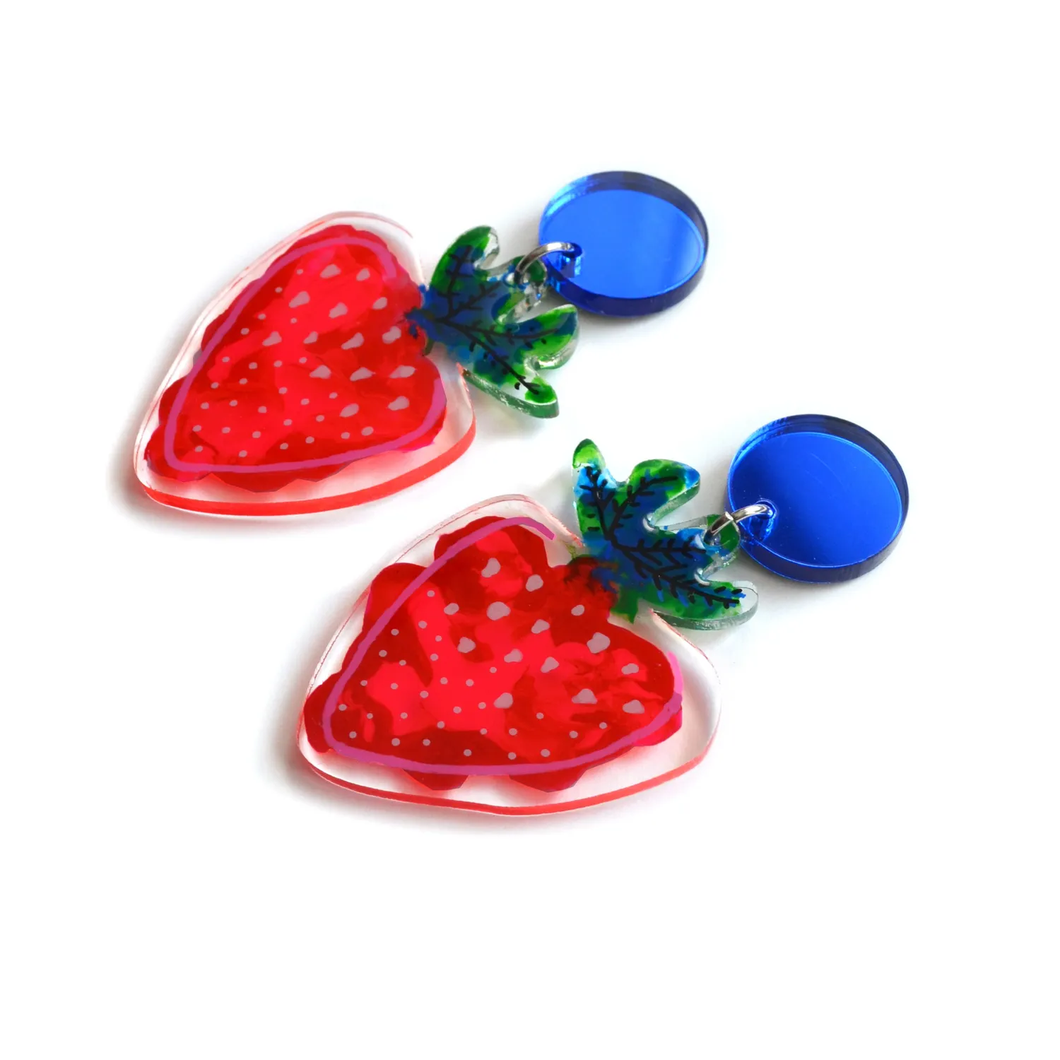 BooandBooFactory Strawberry jordbærøredobber akvarell
