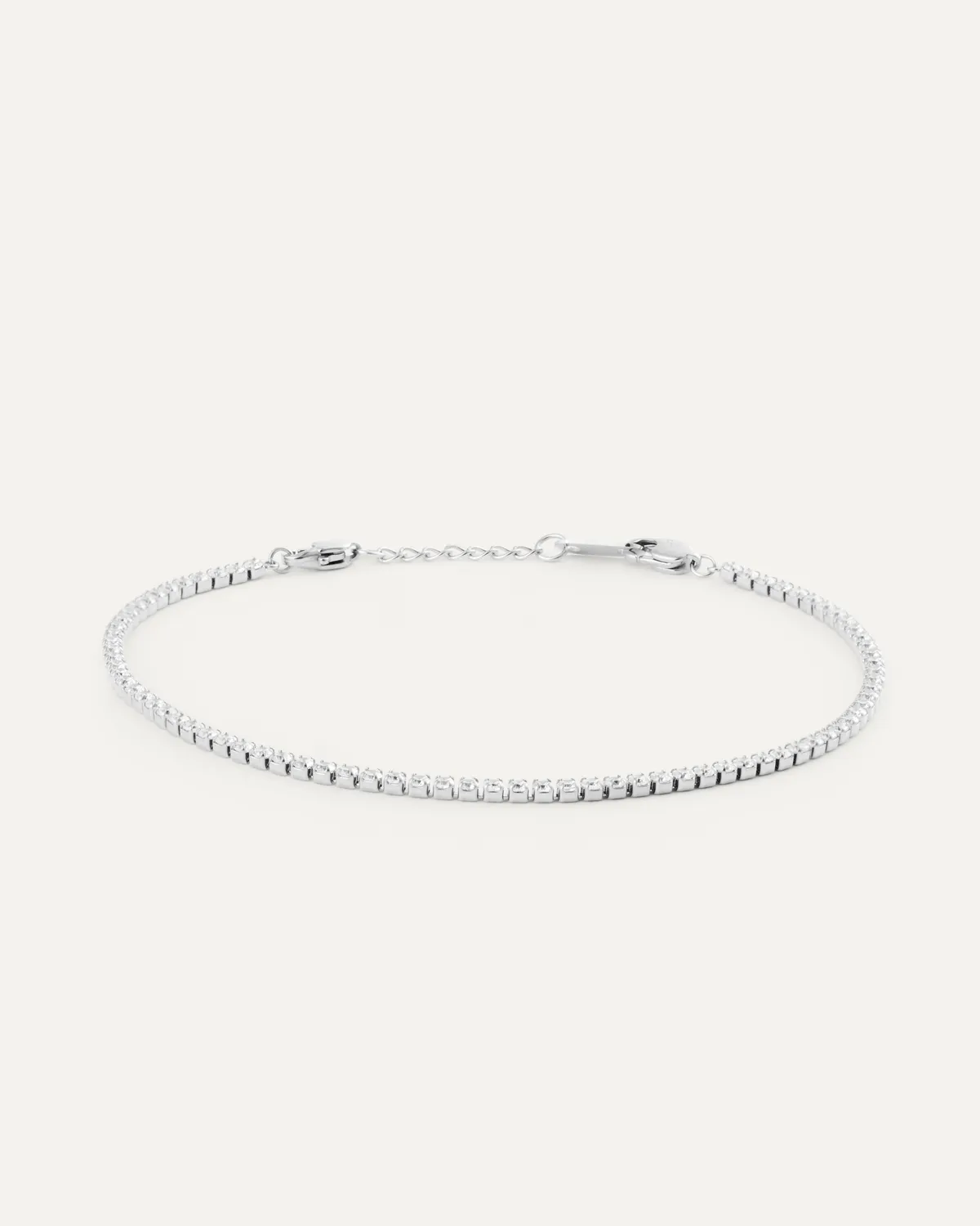 Mockberg Shiny Tennis Bracelet armbånd Medium sølv