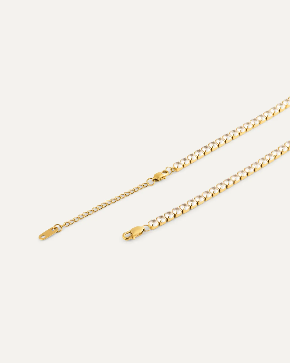 Mockberg Alora kjede gull cubic zirconia