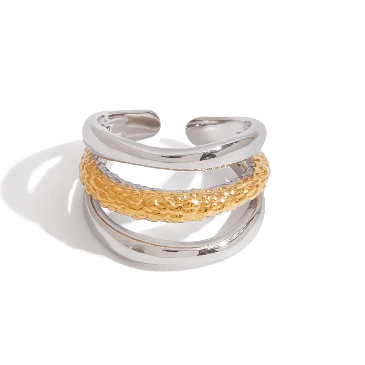 Mea Nani Wrapped Up Ring stabelring gullbelagt 18K