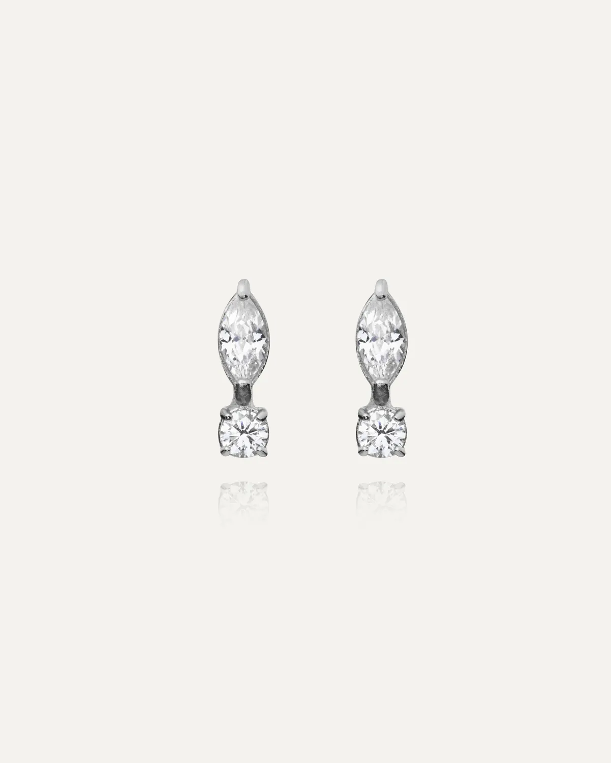 Mockberg Élise Steel Studs ørestikker sølv 11 mm