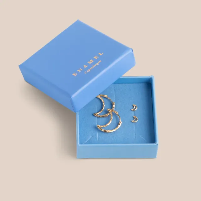 Enamel Organic Moon Duo gavesett måne gull