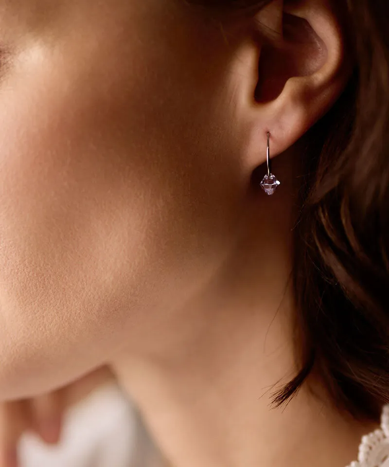 Blomdahl Ear Ring øredobb violet 14 mm titan bicone