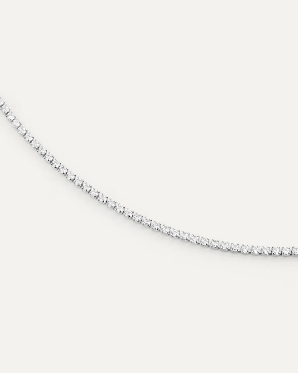 Mockberg Shiny Tennis Bracelet armbånd Medium sølv