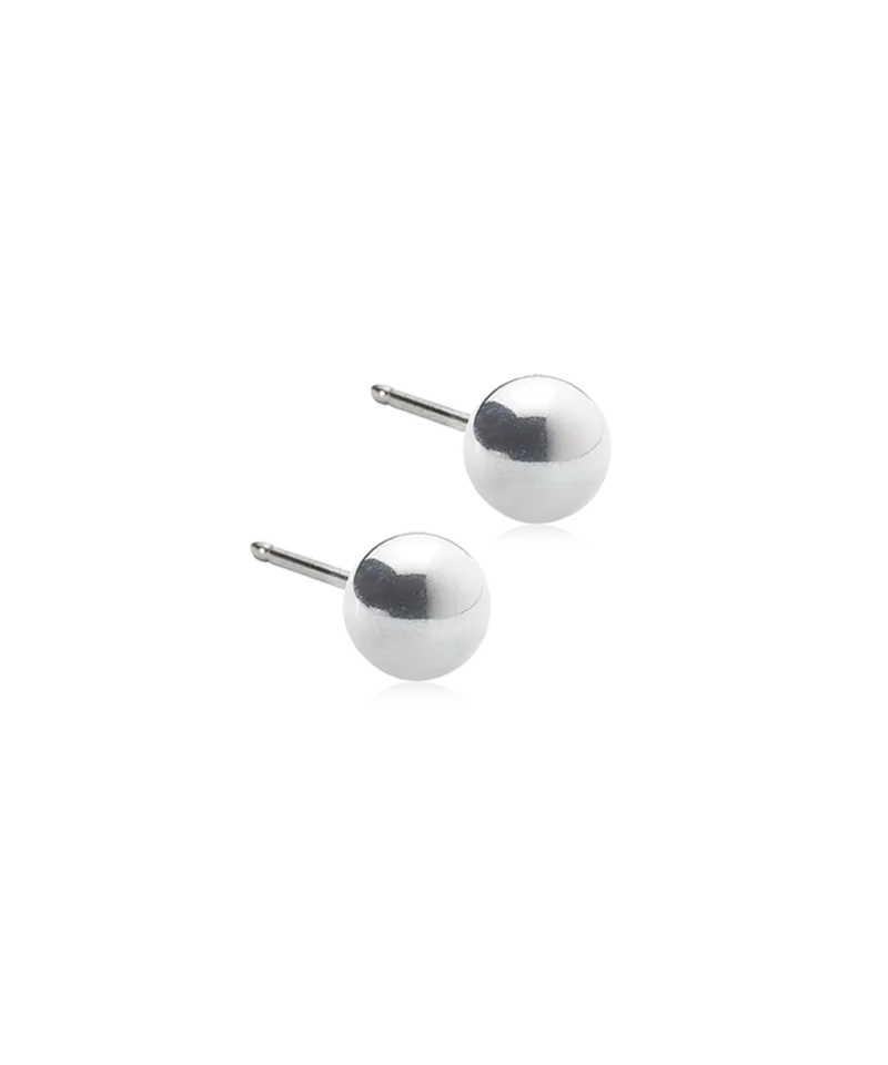 Blomdahl Ball øredobber 5 mm sølvfarget titan