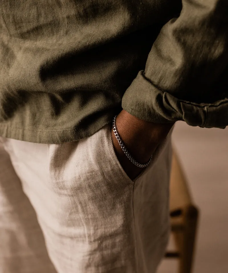 Blomdahl Curb Link armbånd 15,5–19 cm sølv nikkelfri