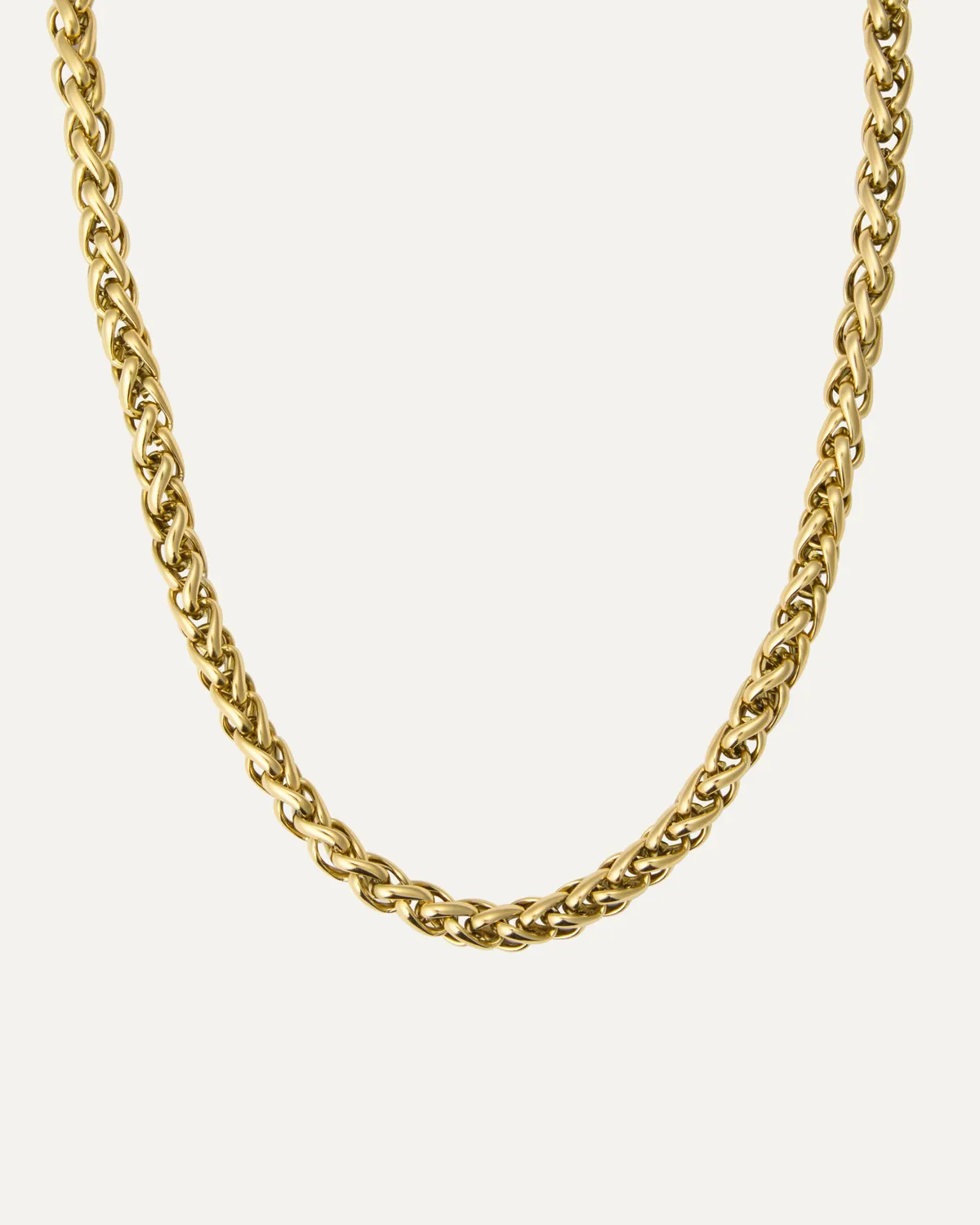 Mockberg Rebel Chain halskjede gull 450 mm 8 mm