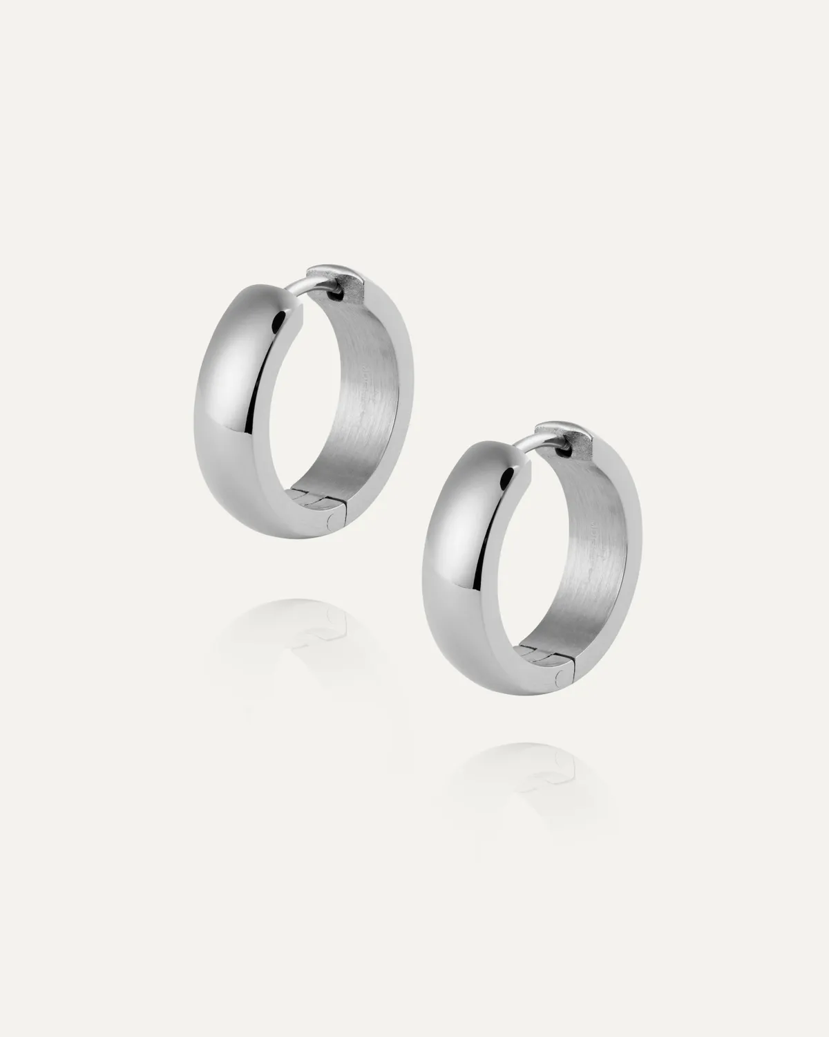 Mockberg Chunky Hoops Large øredobber sølv 18 mm