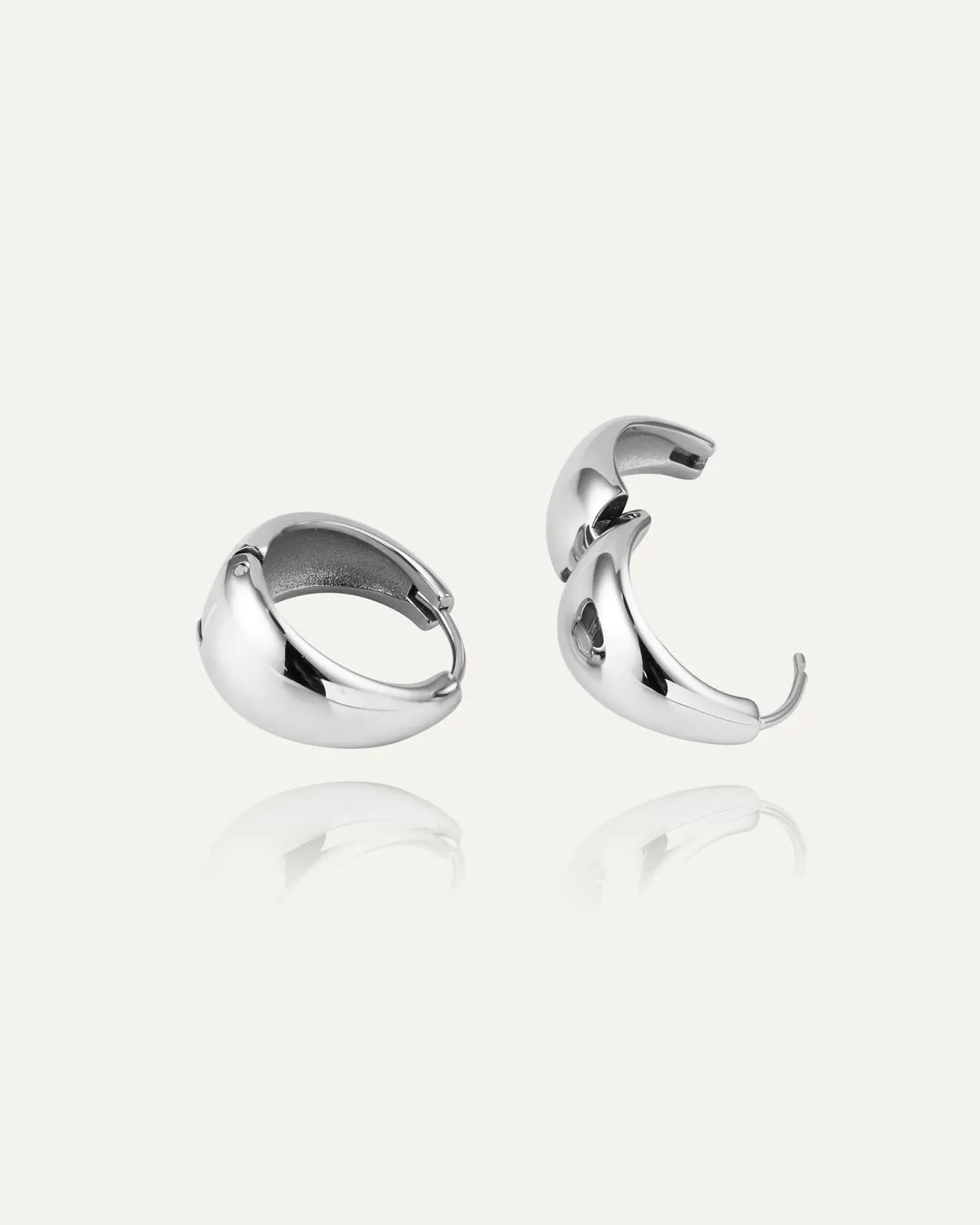 Mockberg Bold Hoops Large øredobber sølv 18 mm