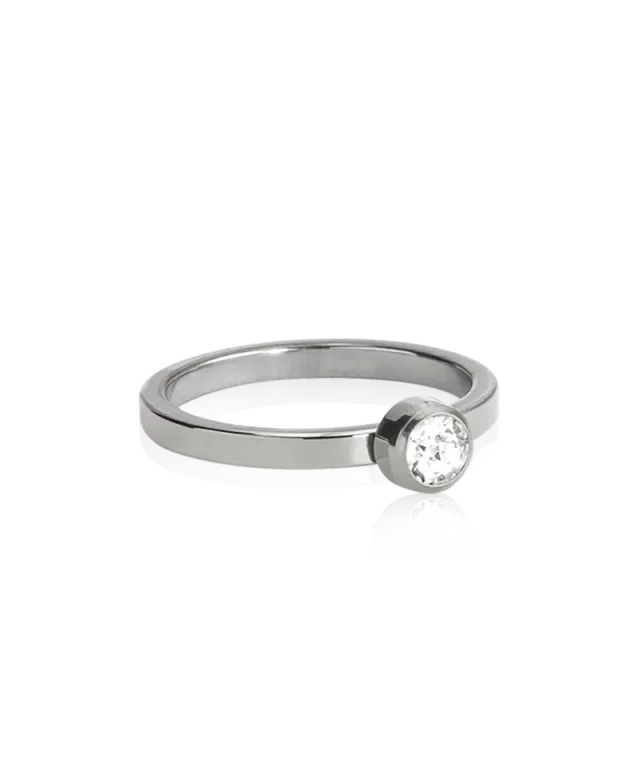 Blomdahl Bezel ring crystal titan 16 mm