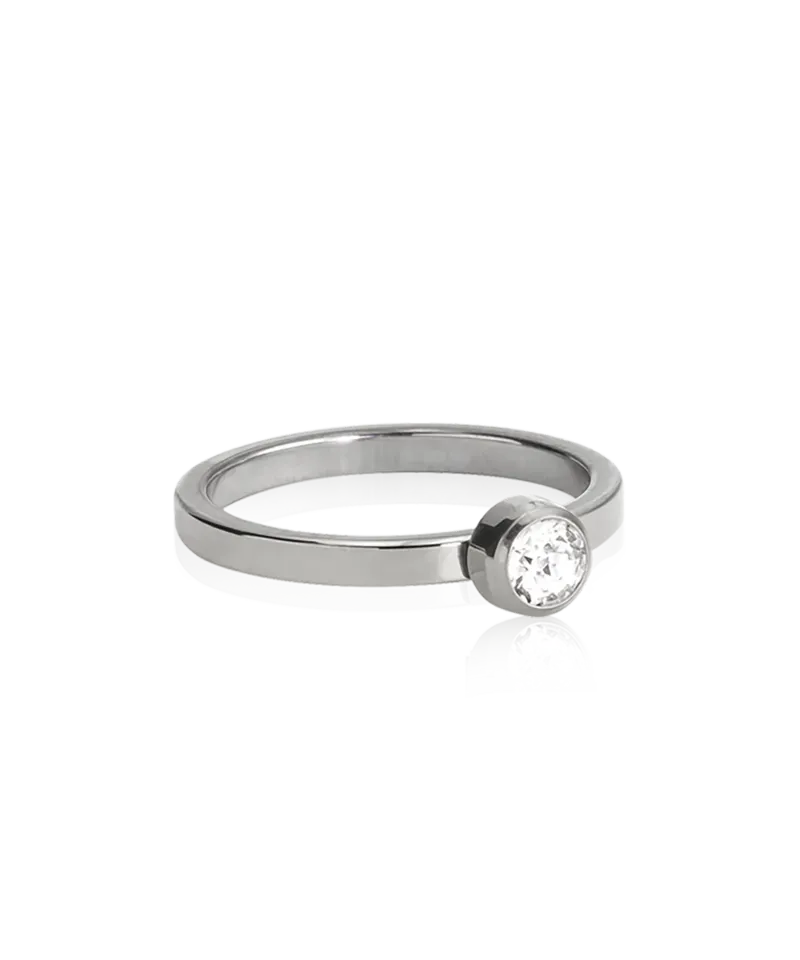 Blomdahl Bezel ring crystal titan 16 mm