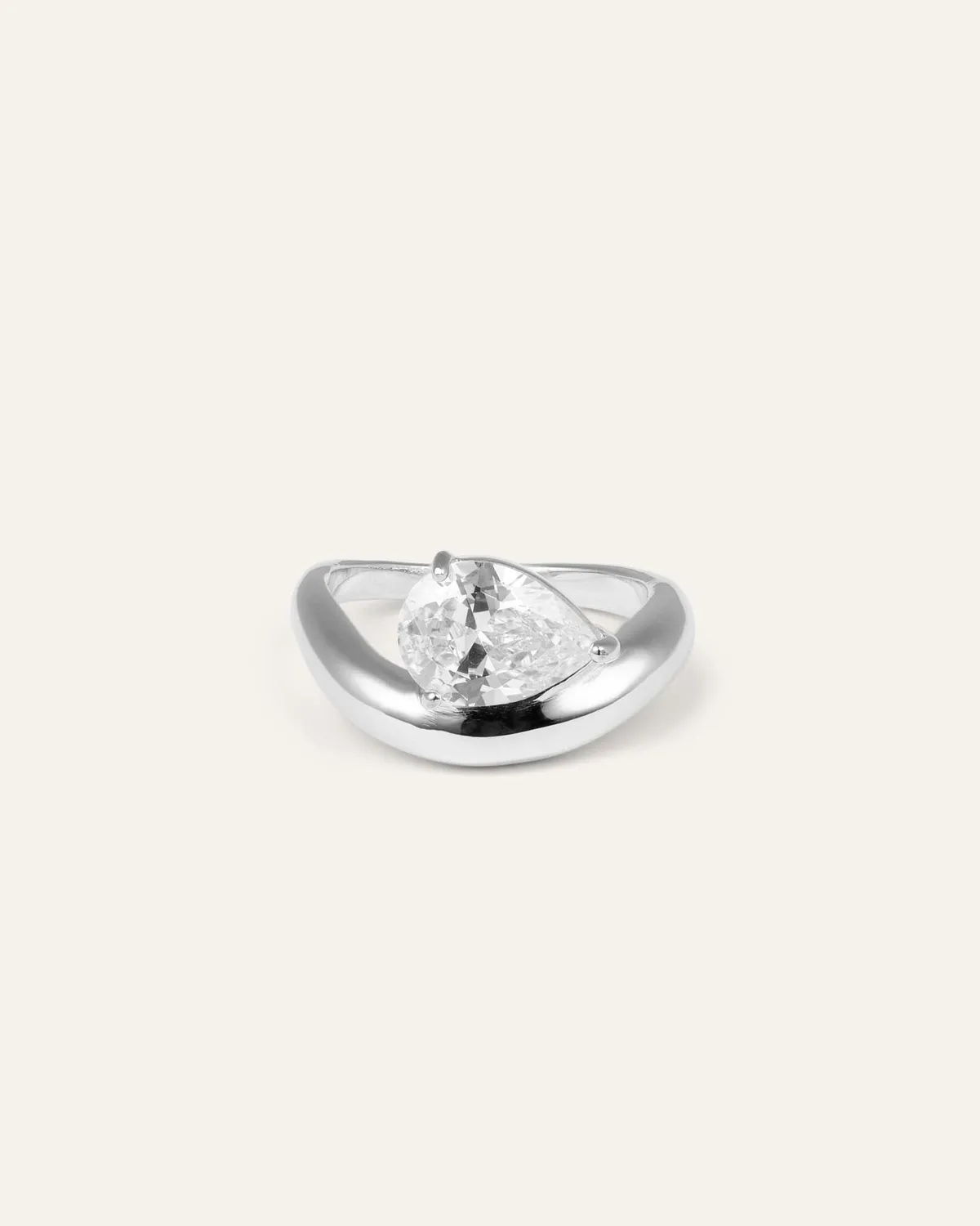 Mockberg Amara Ring ring sølv dråpe