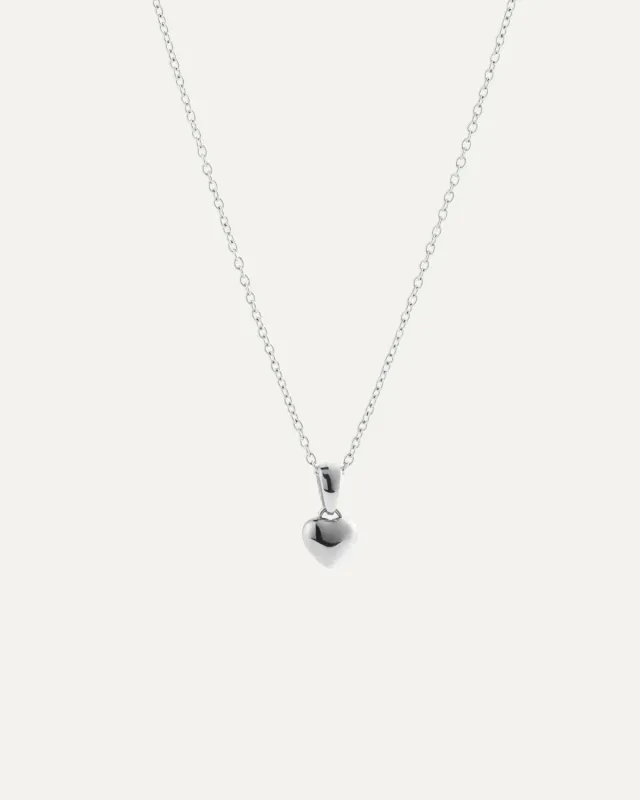 Mockberg Sweetheart Medium halskjede sølv hjerte 5 mm