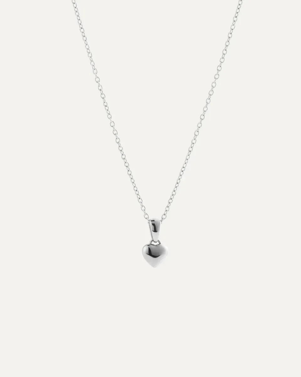 Mockberg Sweetheart Medium halskjede sølv hjerte 5 mm