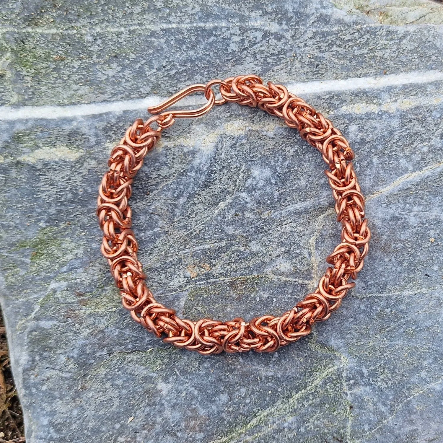 Kunstnerbonden Kongelenke armbånd kobber grov