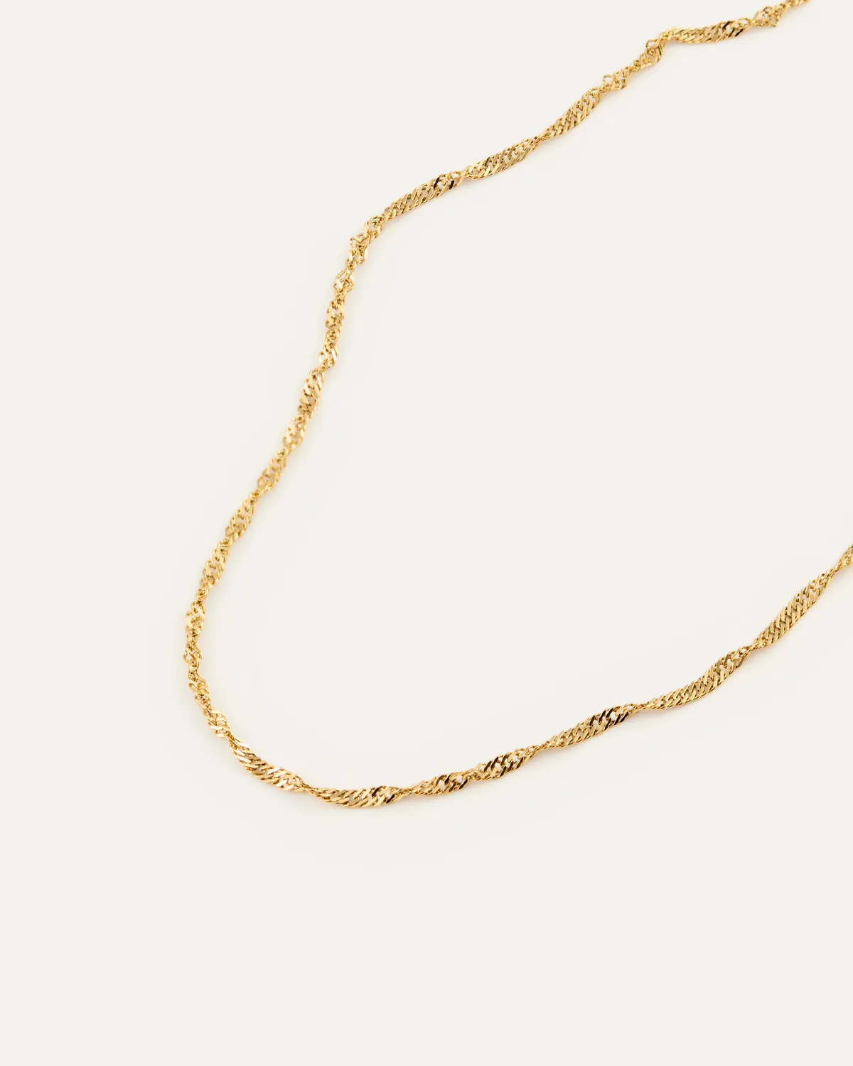 Mockberg Twirl Necklace halskjede 450+50 mm gull