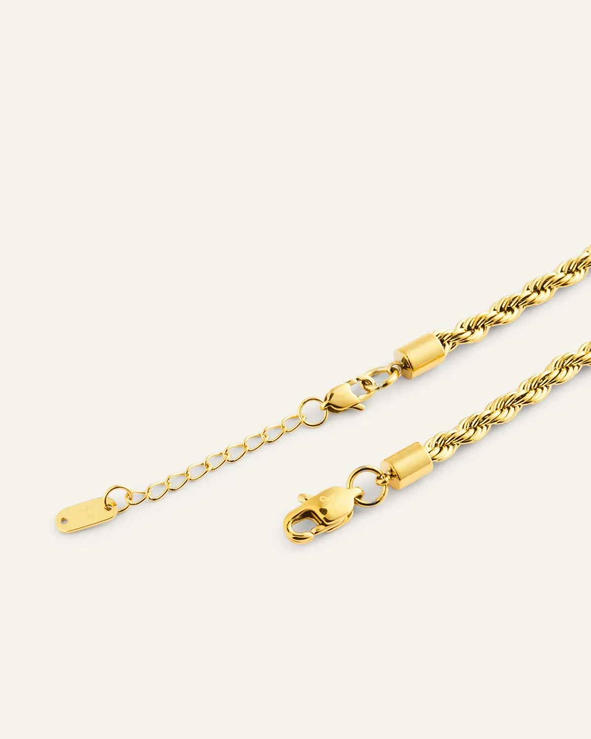 Mockberg Bold Rope Chain Bracelet armbånd M gull
