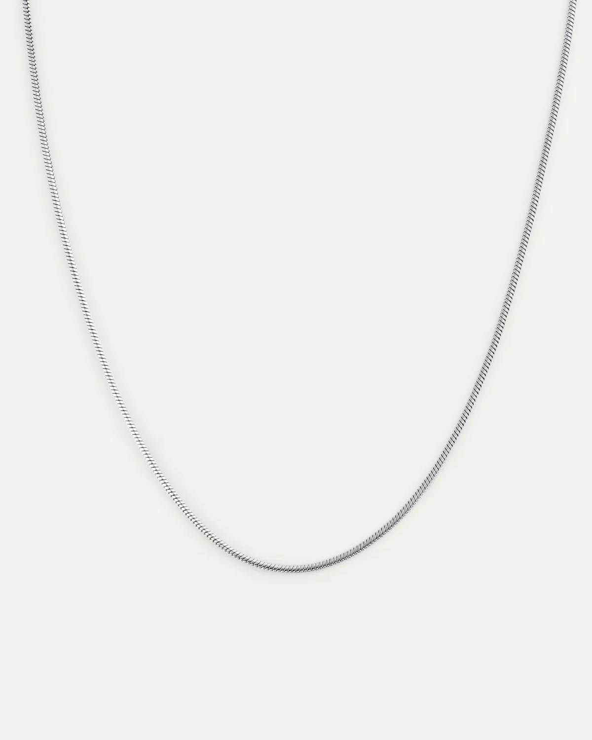 Mockberg Snake Chain halskjede sølv 1,5 mm