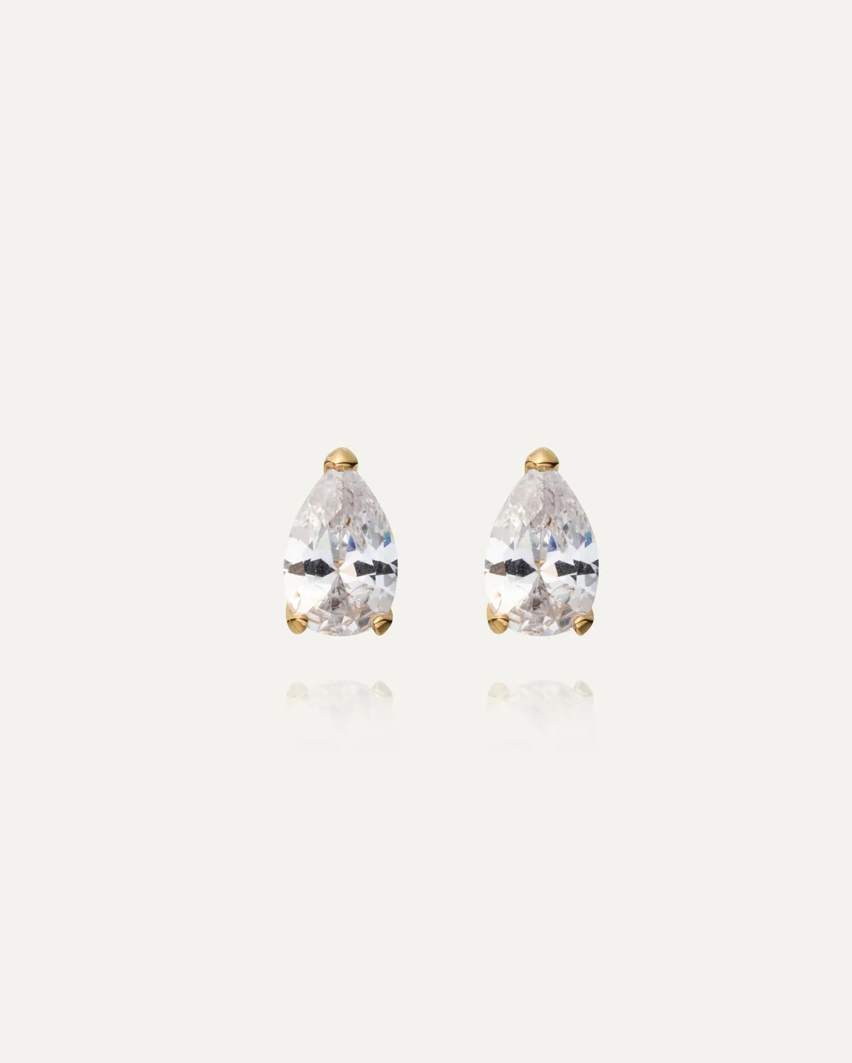 Mockberg Amélie Gold Studs ørestikker gull 10 mm