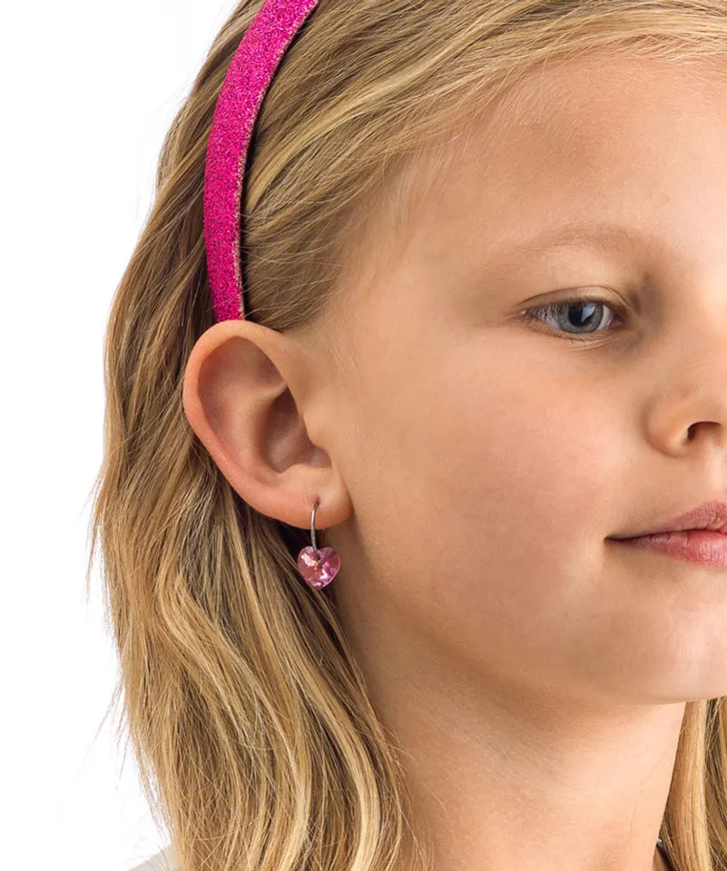 Blomdahl Ear Ring 14 mm Pendant Heart ørering titan Rose