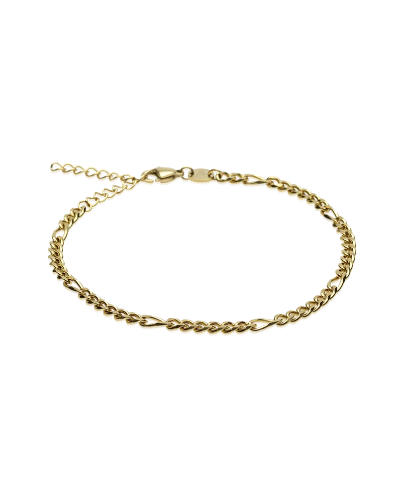 Blomdahl Tiny Figaro armbånd 18-22 cm gullfarget