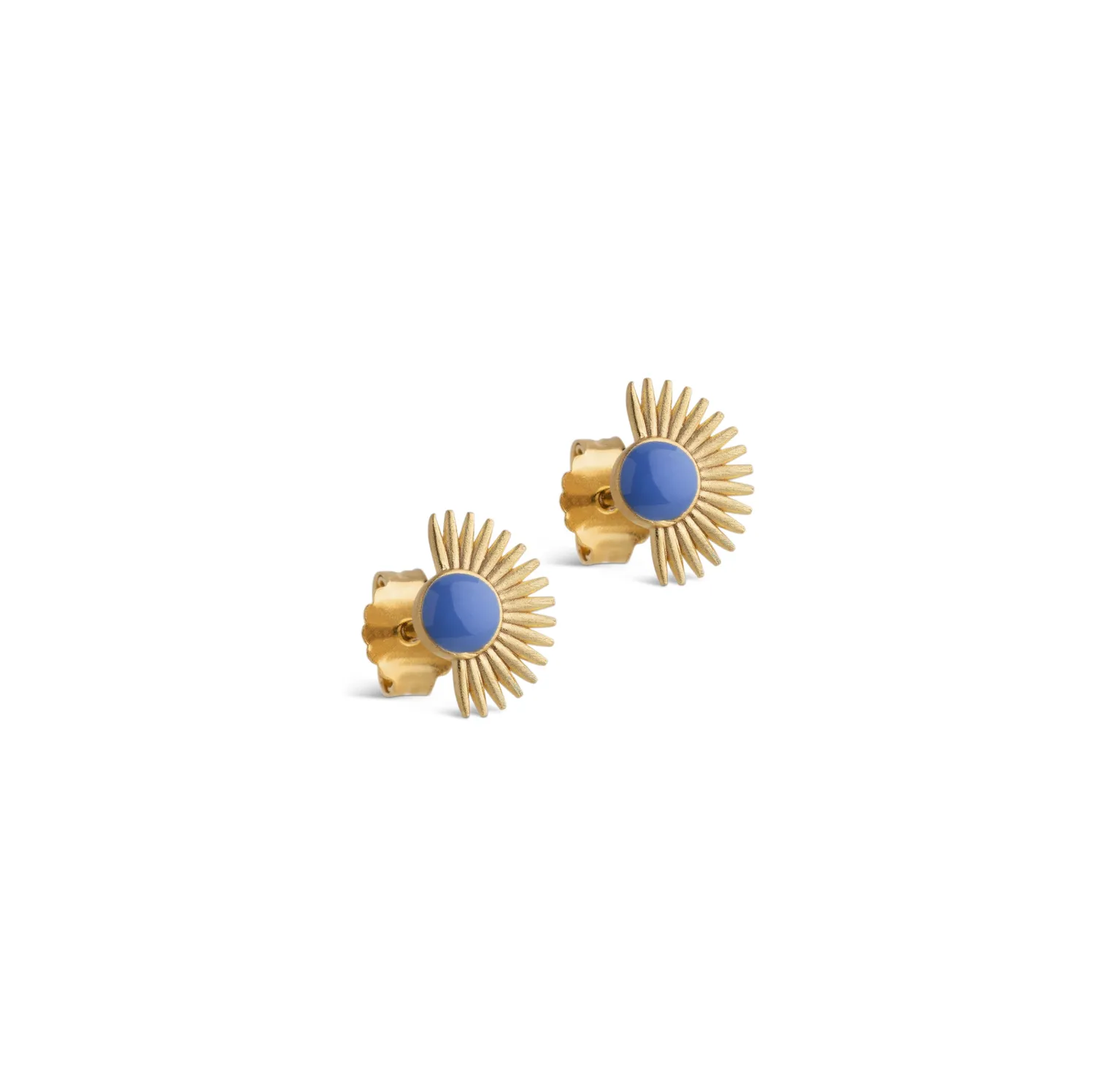 Enamel Soleil Studs øredobber cornflower blå