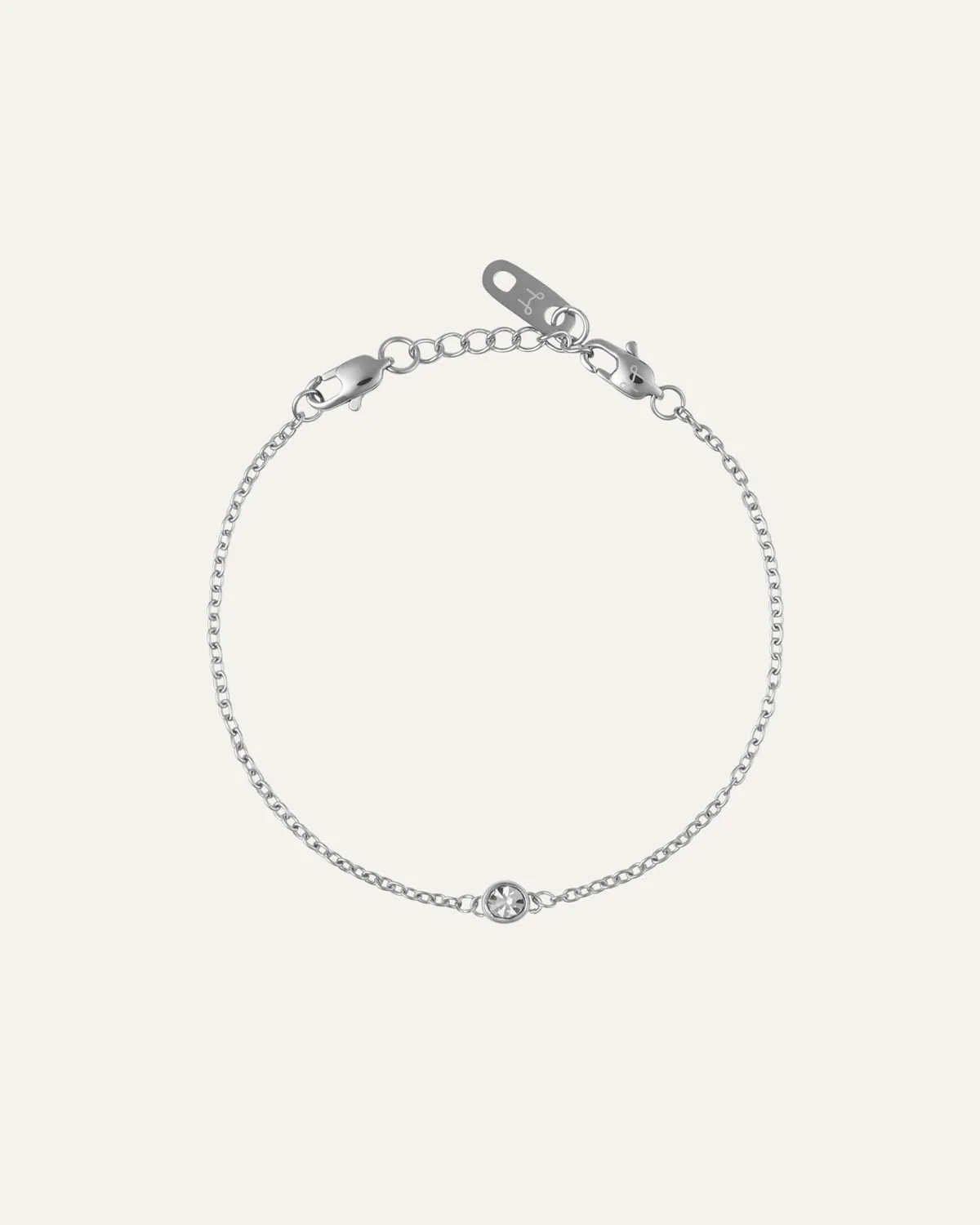 Mockberg Thin Sparkle armbånd Small sølv sten