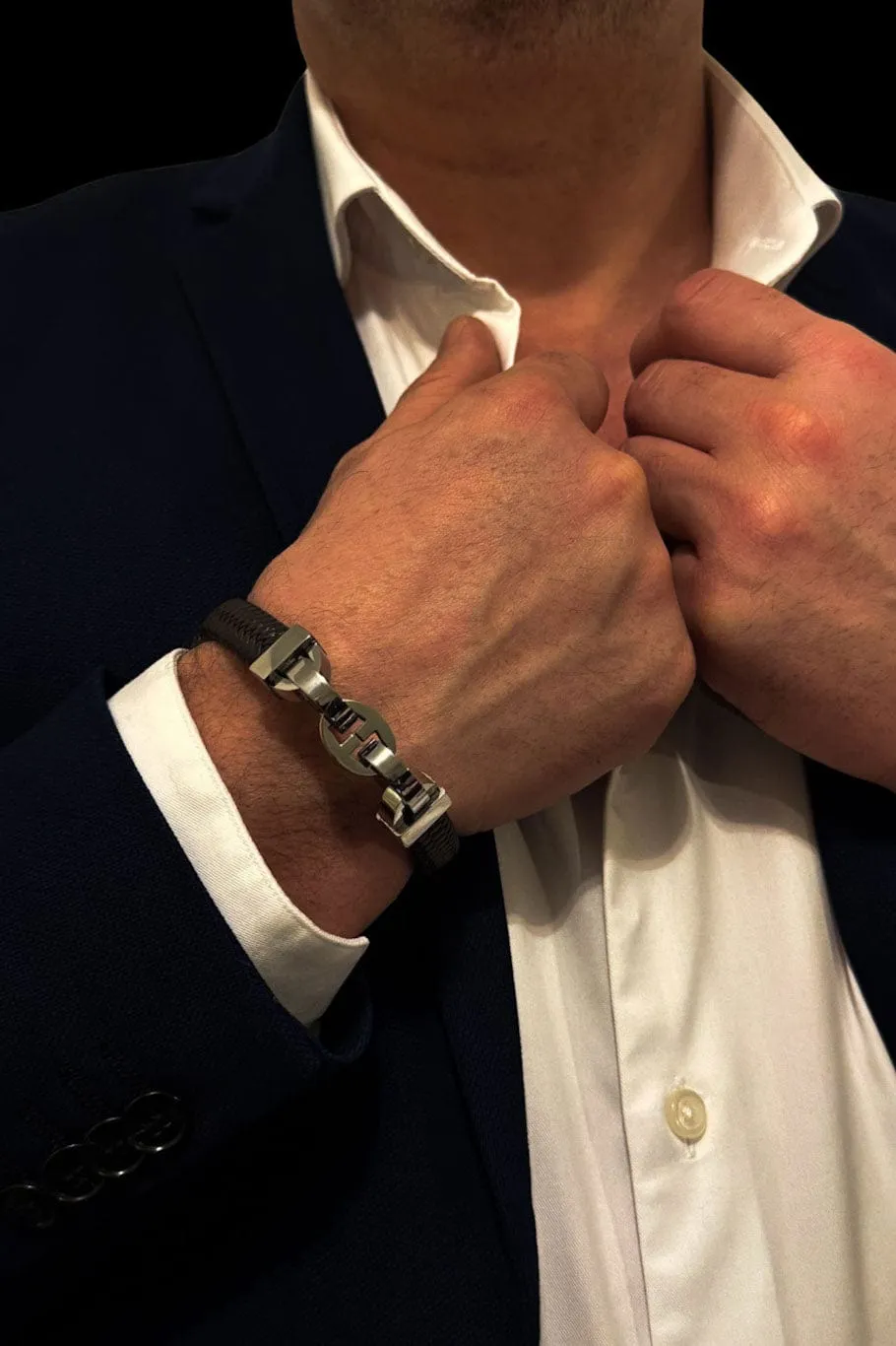 Mea Nani Asgir armbånd brunt skinn menn