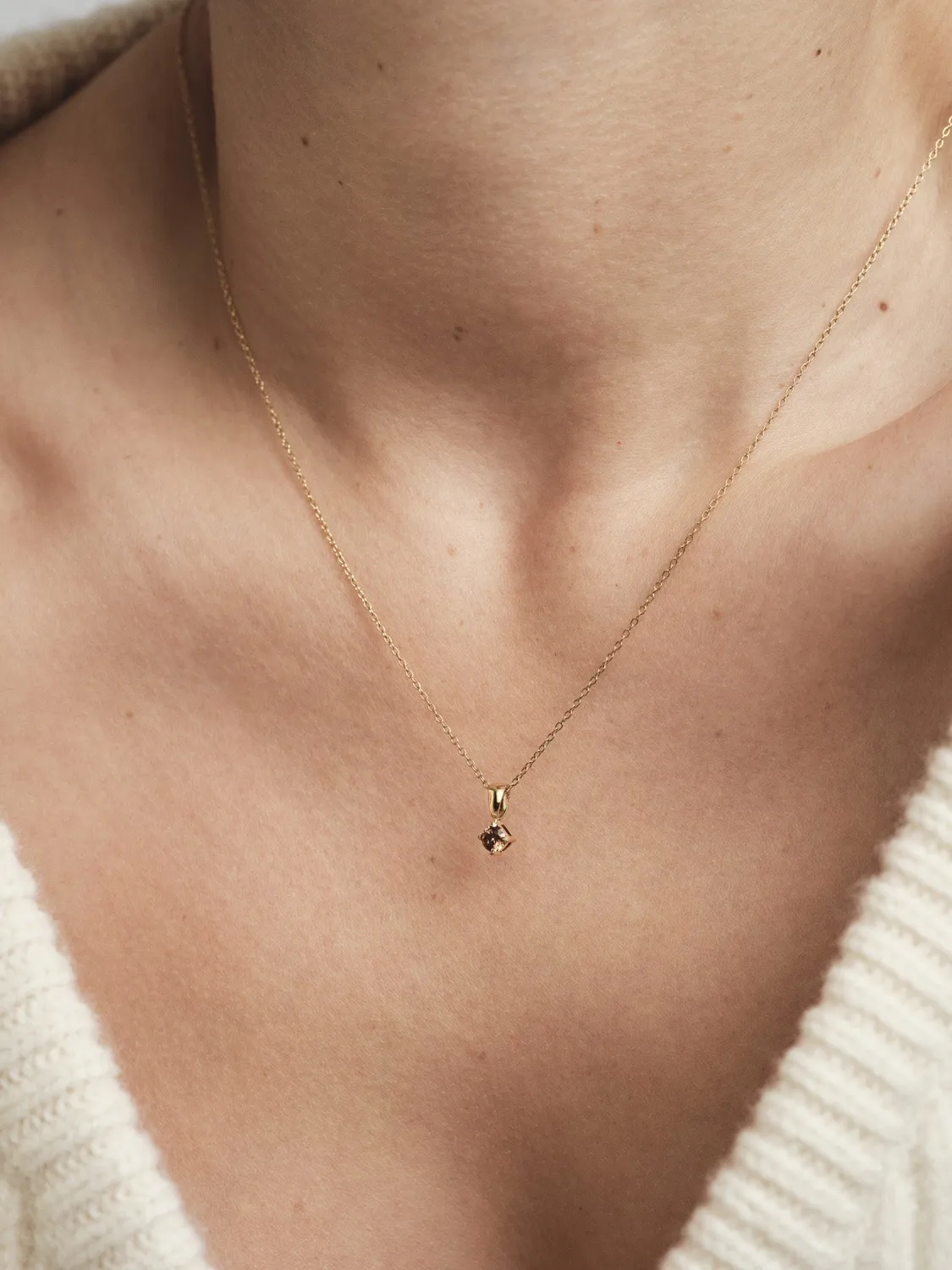 Mockberg Jolie Coffee Necklace halskjede gull 450 mm