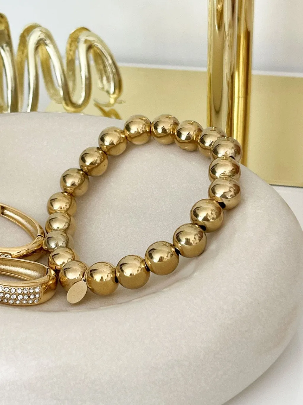Mea Nani Golden Harmony armbånd gullperler 14K