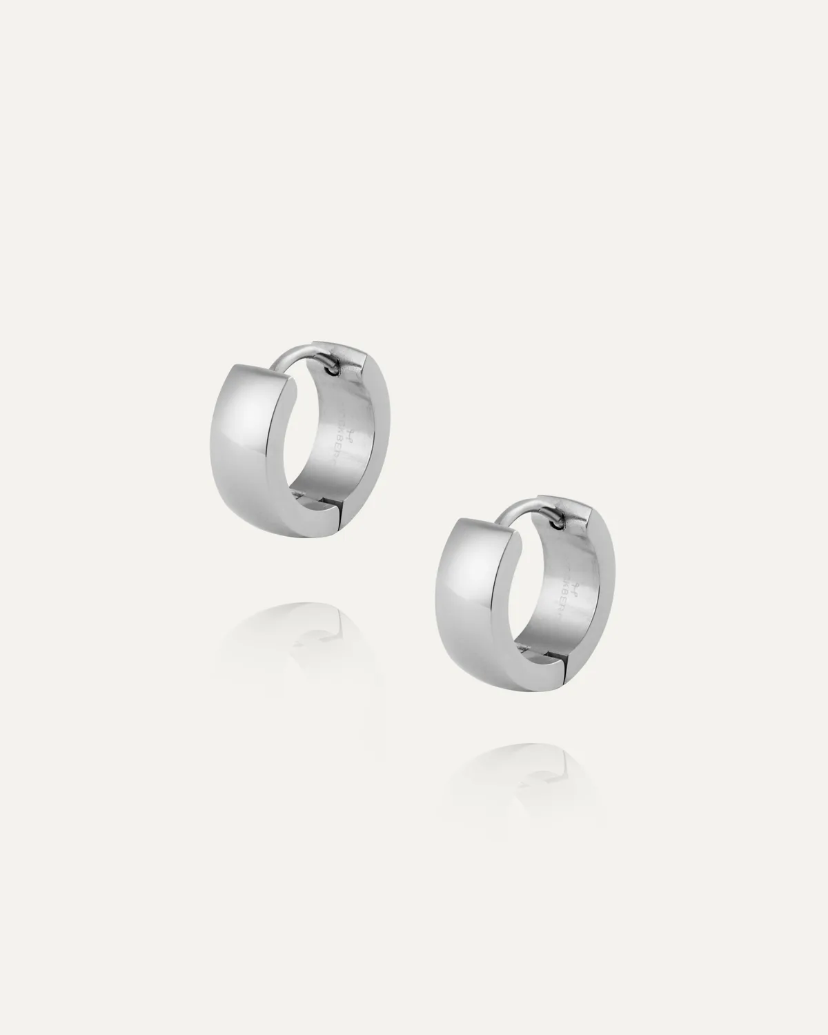 Mockberg Chunky Hoops Small øredobber sølv 13 mm