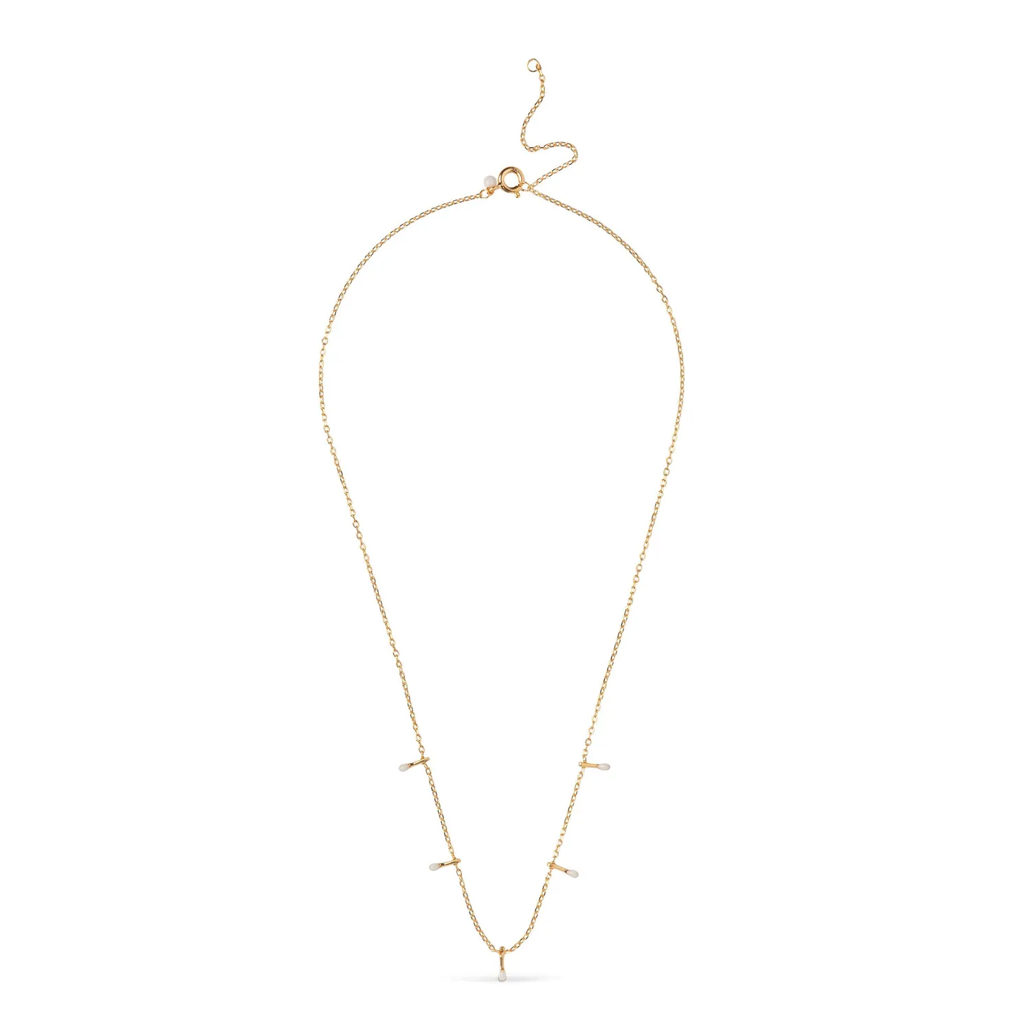 Enamel Lola Drop halskjede daisy 40 cm