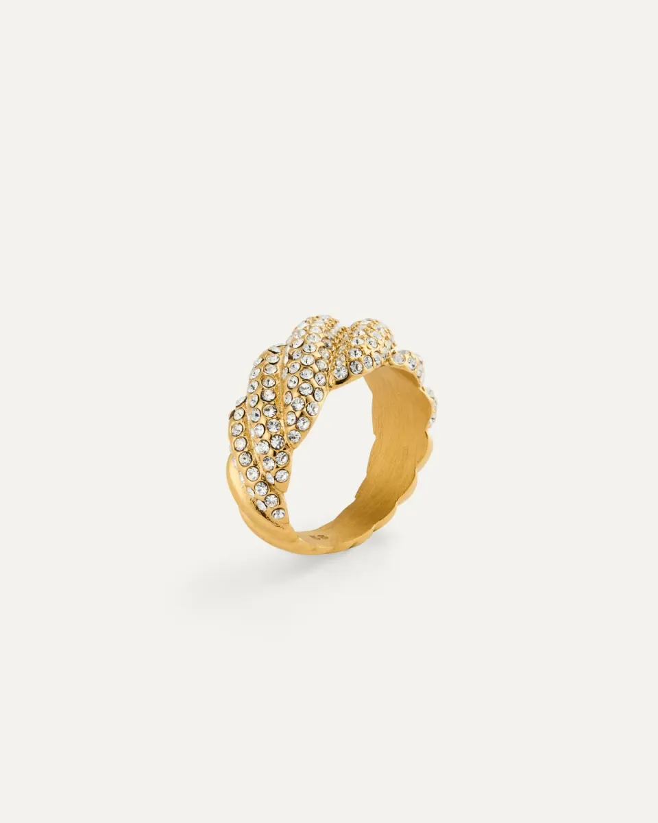 Mockberg Sola 54 ring gull pavé Preciosa